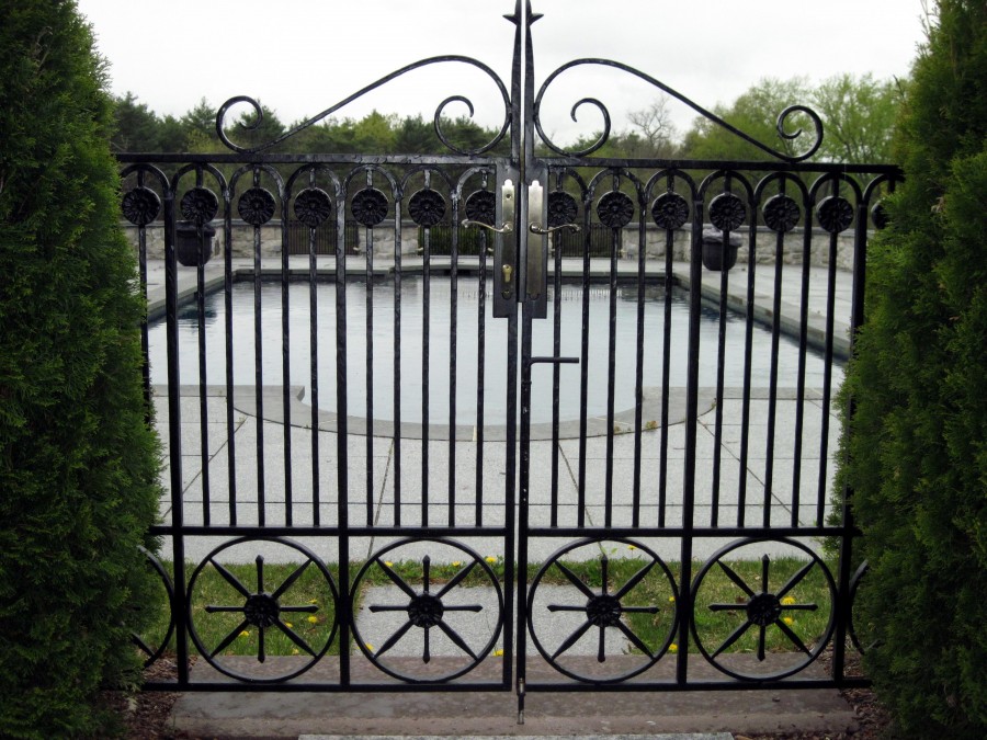 Custom Ornamental Iron Garden Gates and Pool Gates, Single and Double